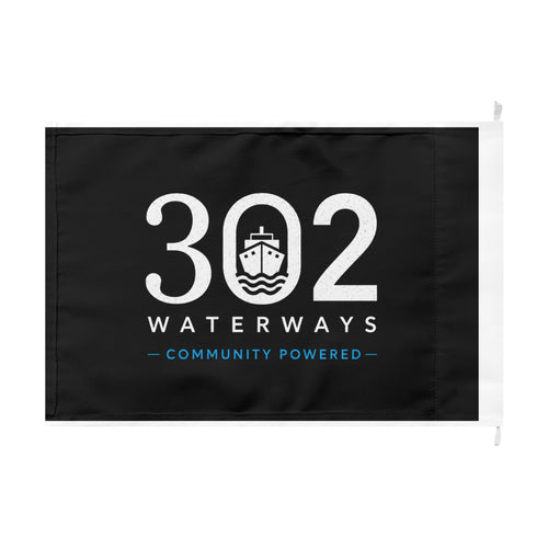302 Waterways Double-Sided Flag — Community Powered