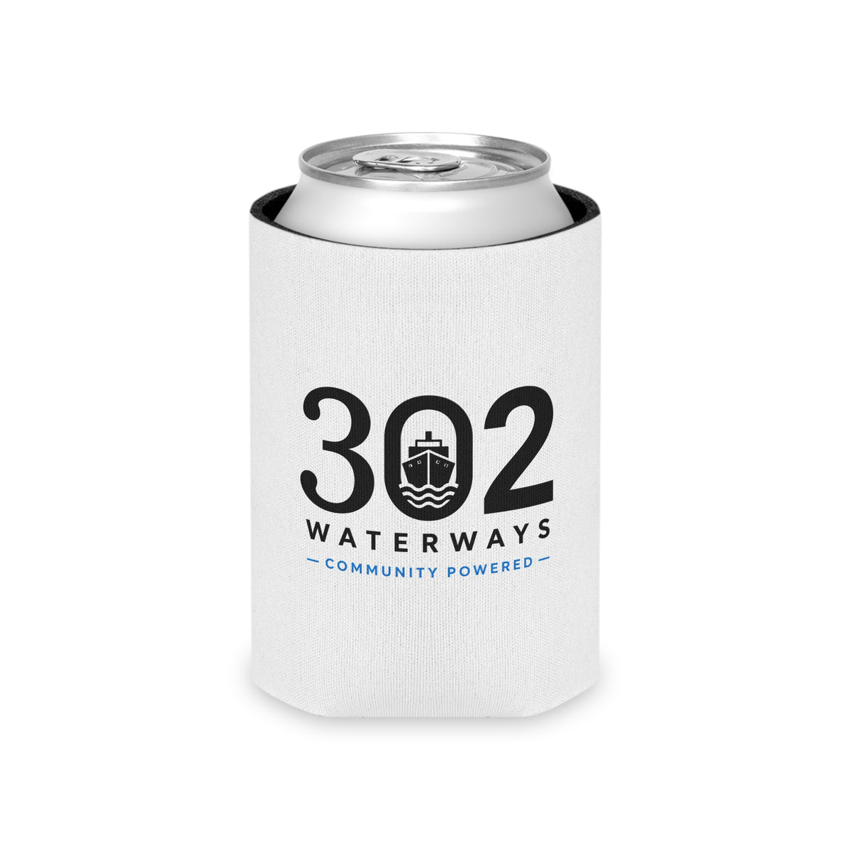 302 Waterways – Community Powered Beverage Koozie
