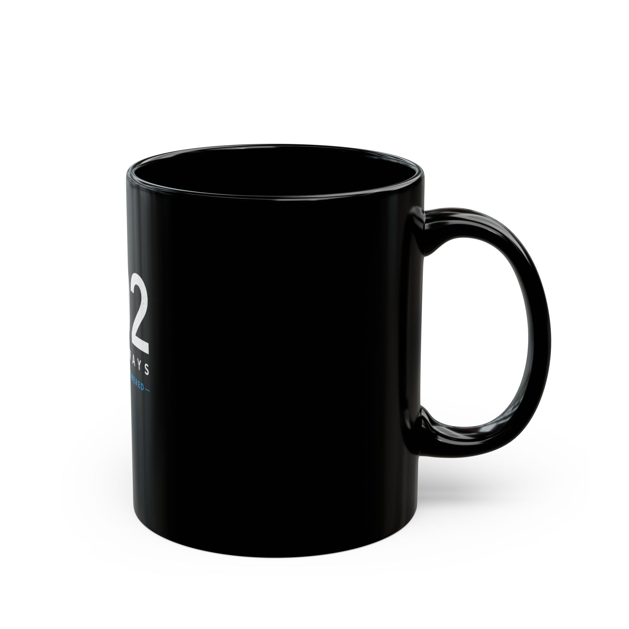 302 Waterways Black Ceramic Mug (11oz)