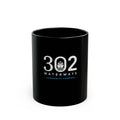302 Waterways Black Ceramic Mug (11oz)